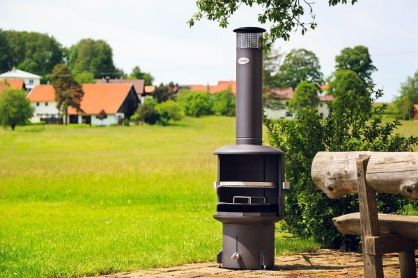 Gartenkamin /-grill Burner schwarz #190