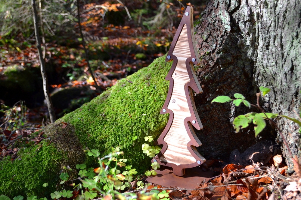 Kleiner Tannenbaum Holz Winter / Weihnachten Dekoartikel aus